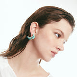 ARETE TRIPLE PERLITAS TURQUESA