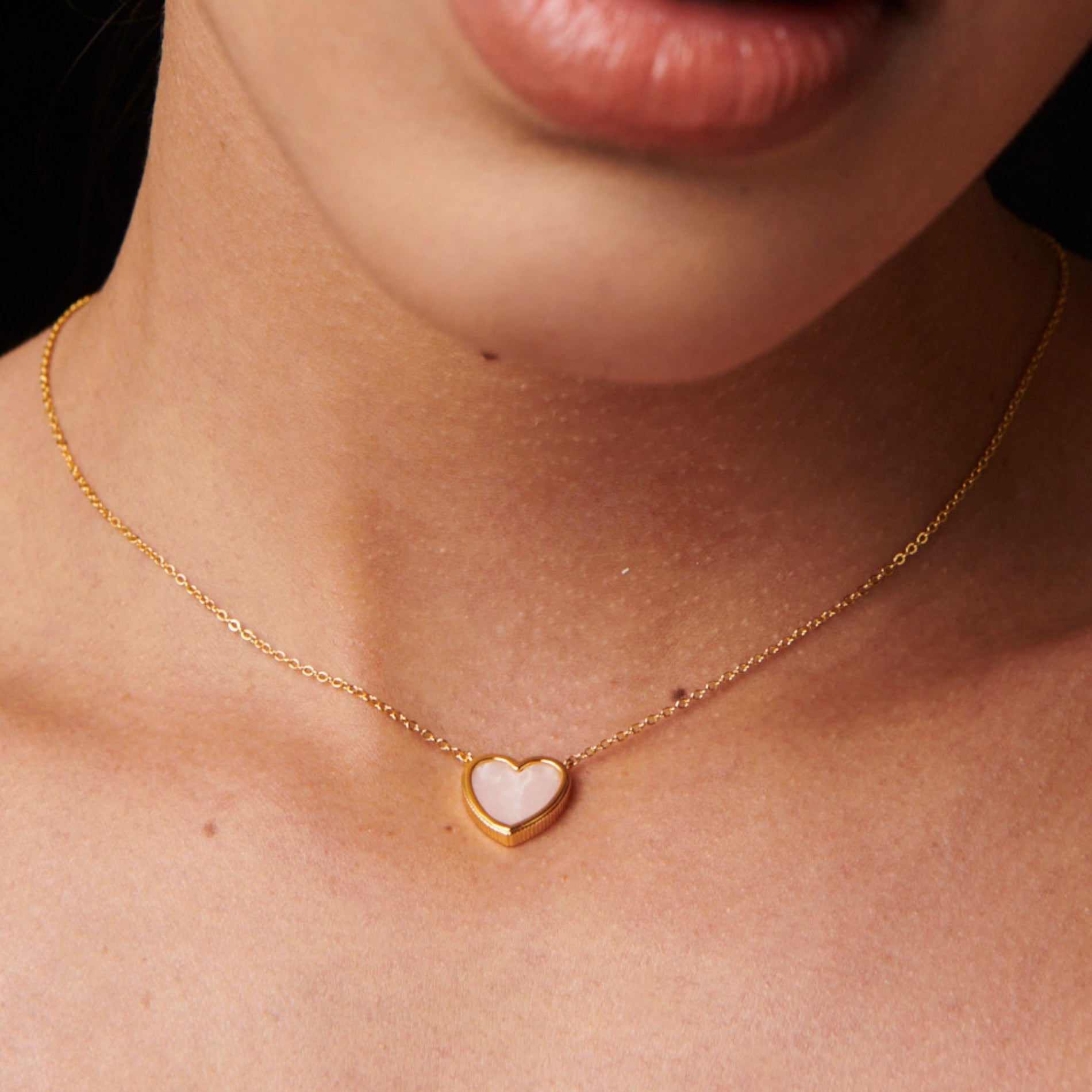 COLLAR CORAZÓN MALAQUITA