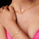 COLLAR CORAZÓN ROSE