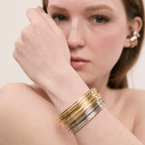 CUFF CHURRO SLIM SILVER