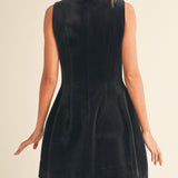 VESTIDO TERCIOPELO NEGRO