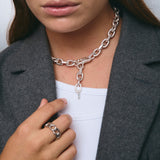 ANILLO LEXY ESLABONES SILVER