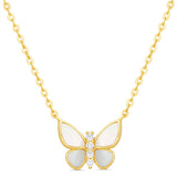 COLLAR MINI MARIPOSA NACAR