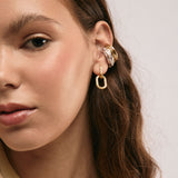 ARETE CHURRO OVAL GOLD