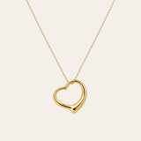 COLLAR HEART JUMBO GOLD