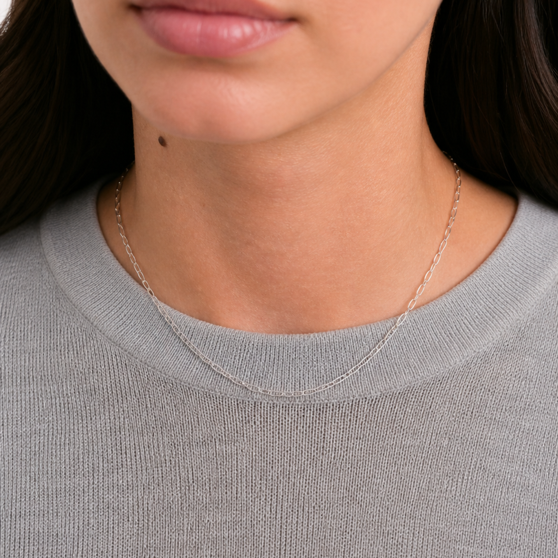 COLLAR HEART JUMBO SILVER