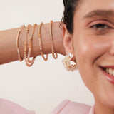 SET PULSERAS MURANO CORAL