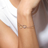 PULSERA HEART CRISTAL SILVER
