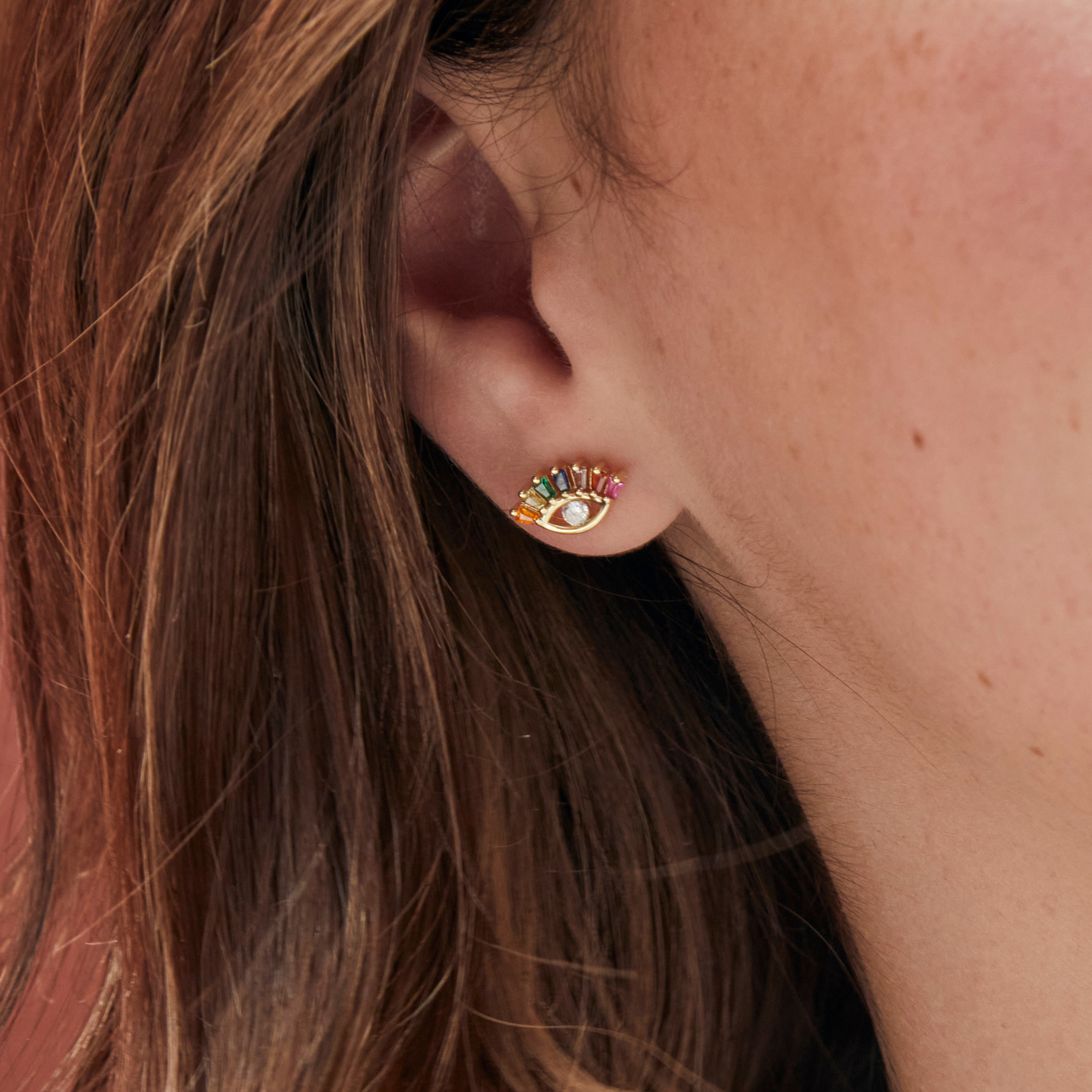 ARETE MINI OJO RAINBOW SOPHIE CROWN
