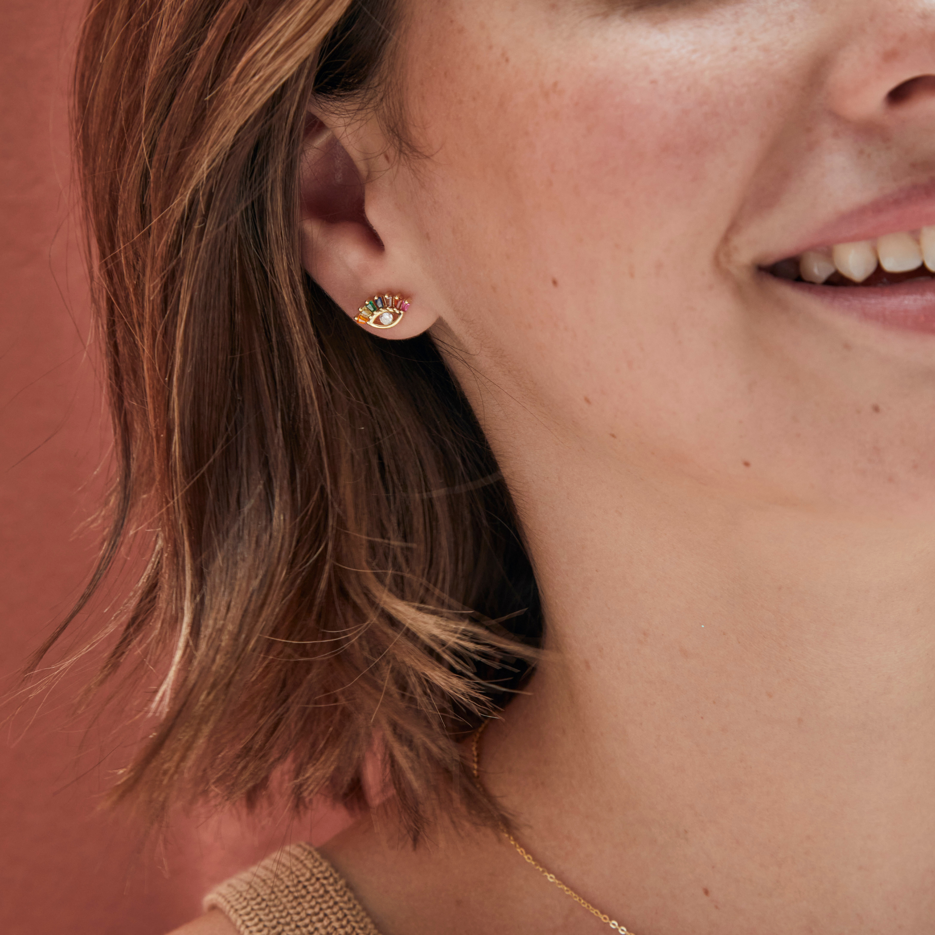 ARETE MINI OJO RAINBOW SOPHIE CROWN