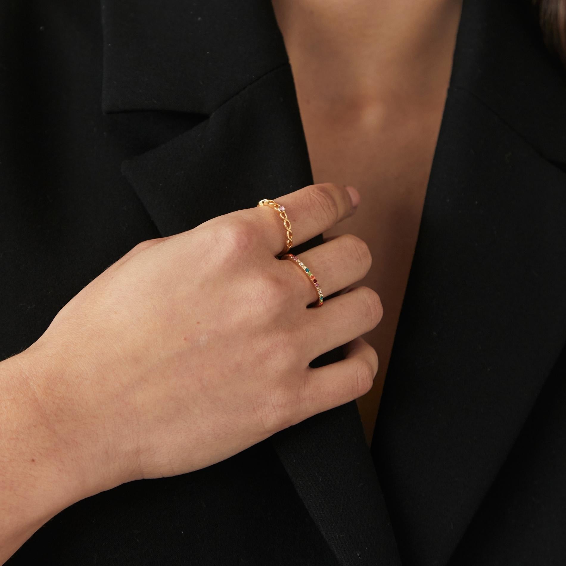 Anillo doble Caroline SOPHIE CROWN