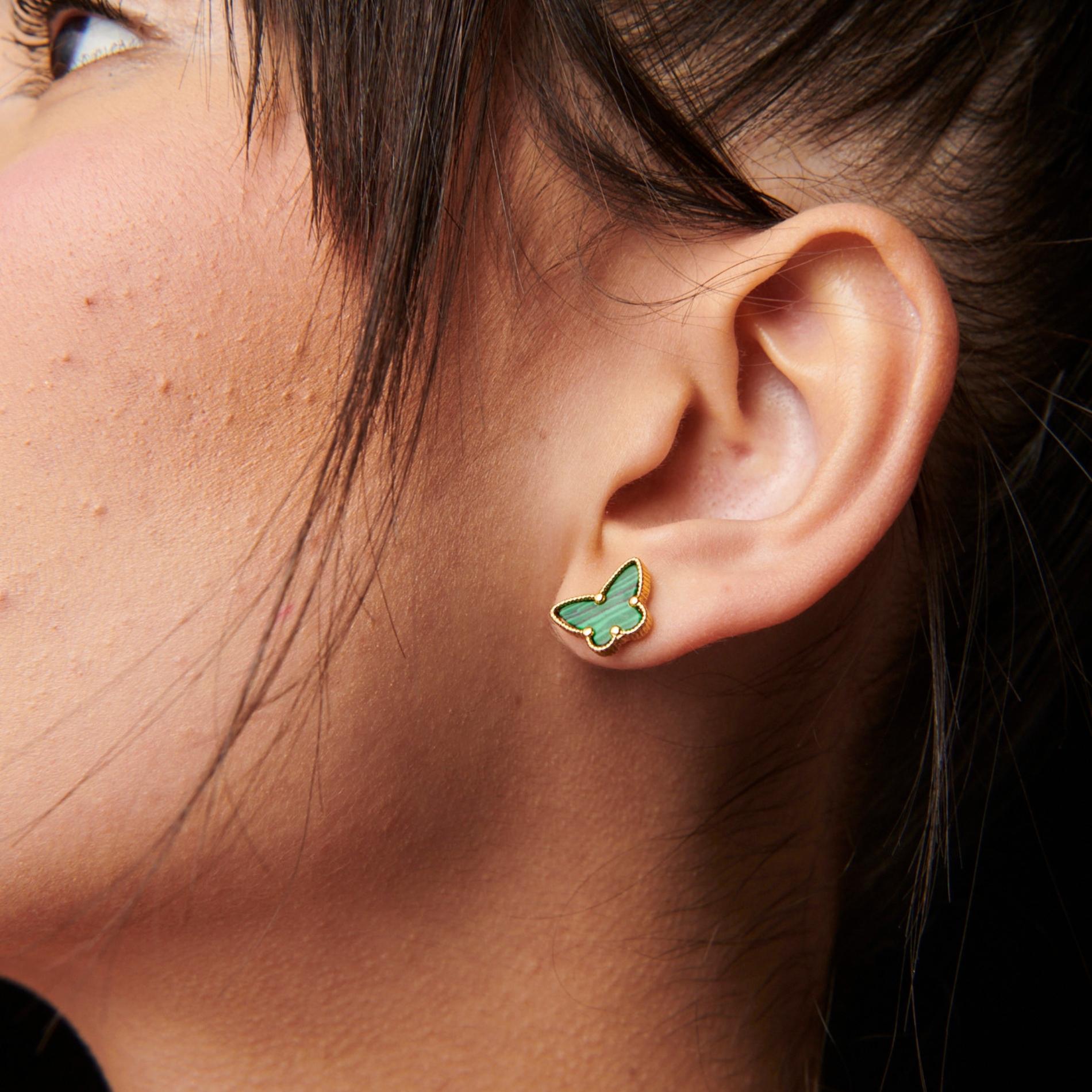 Arete Dafne malaquite SOPHIE CROWN