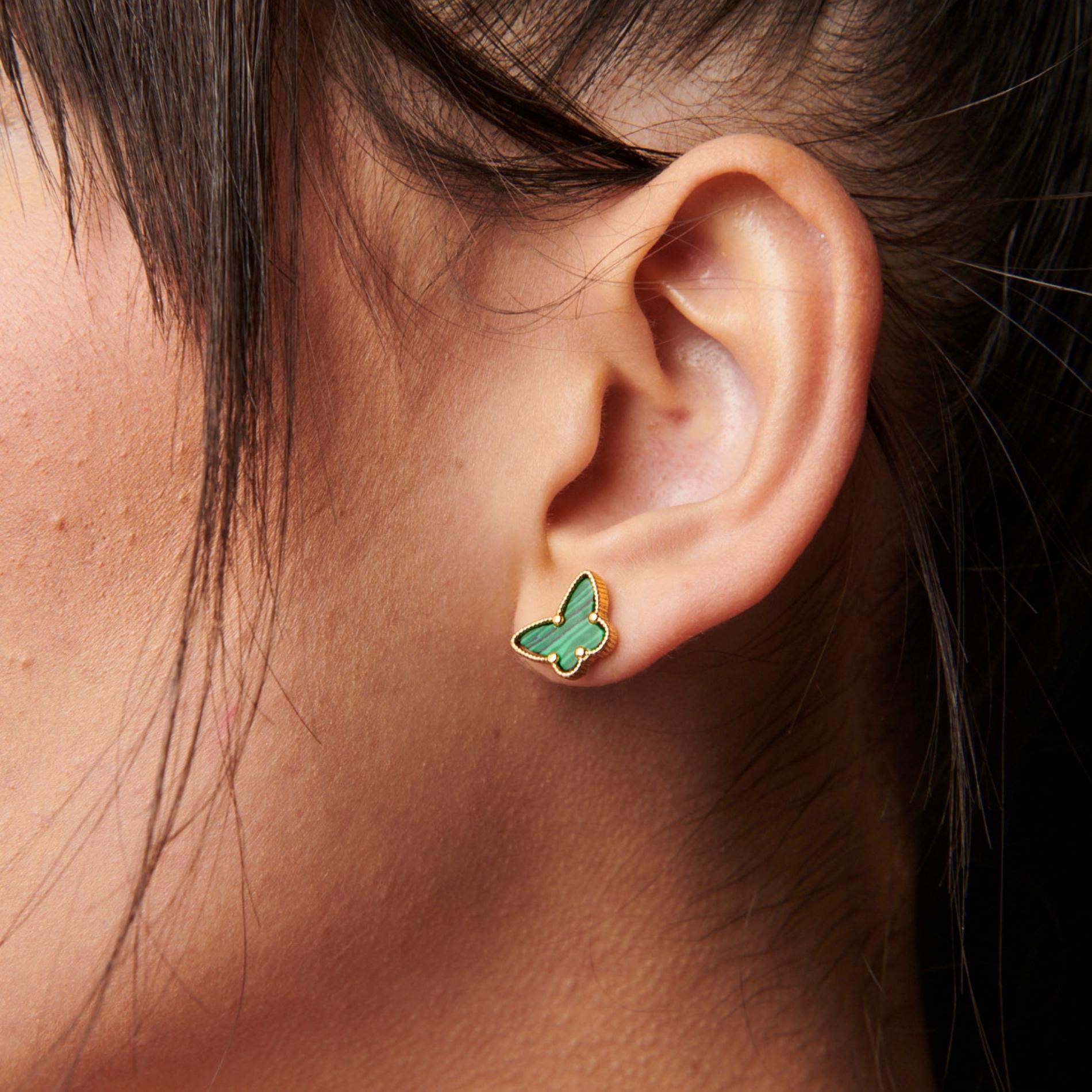 Arete Dafne malaquite SOPHIE CROWN
