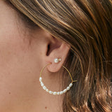 Arete Hanna Perla Cristal SOPHIE CROWN