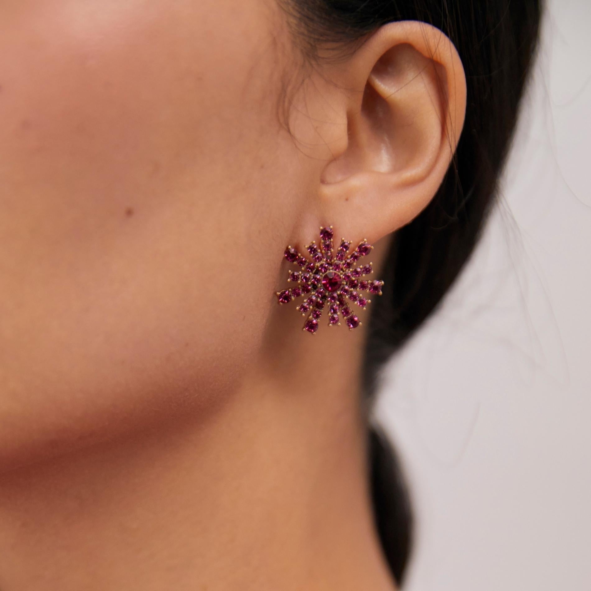 Arete Mai tai fucsia SOPHIE CROWN