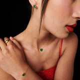 Arete Rossie malaquite SOPHIE CROWN