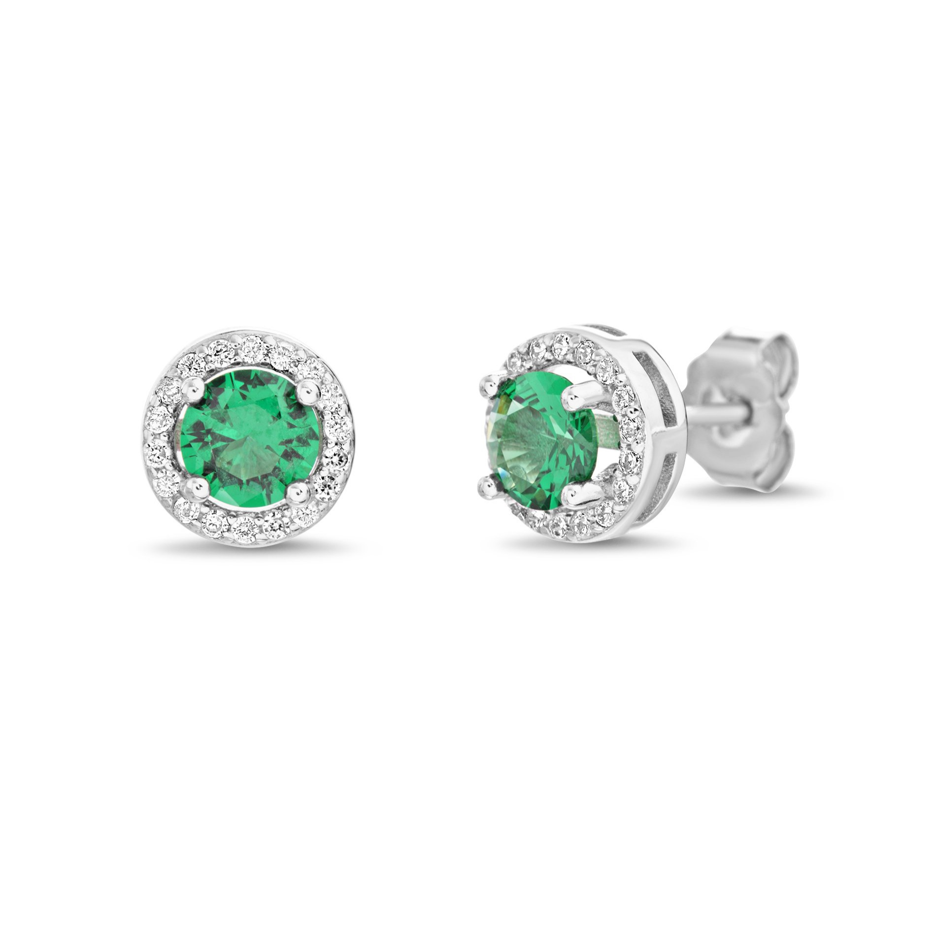 Arete chubby esmeralda silver SOPHIE CROWN