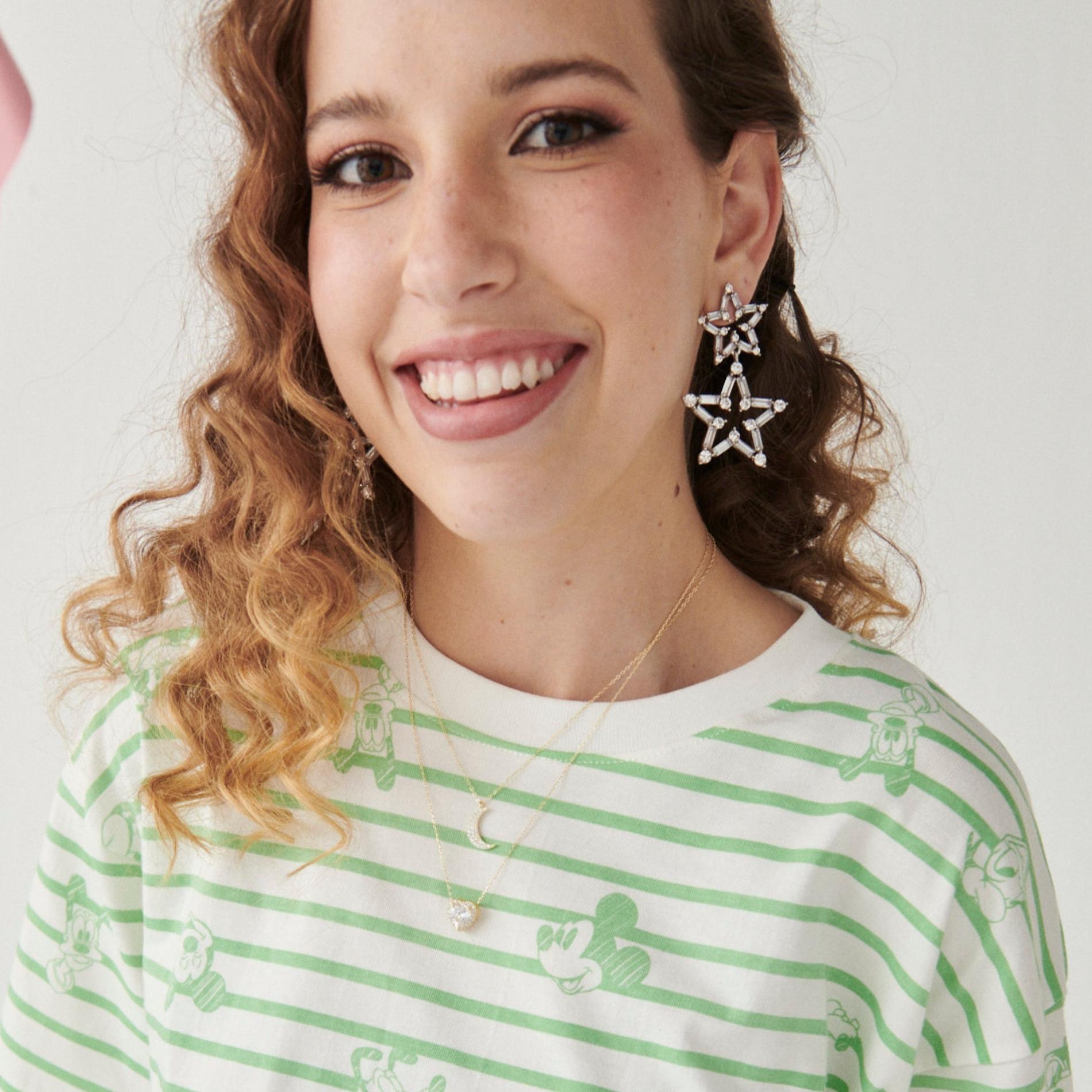 Arete doble star clear SOPHIE CROWN