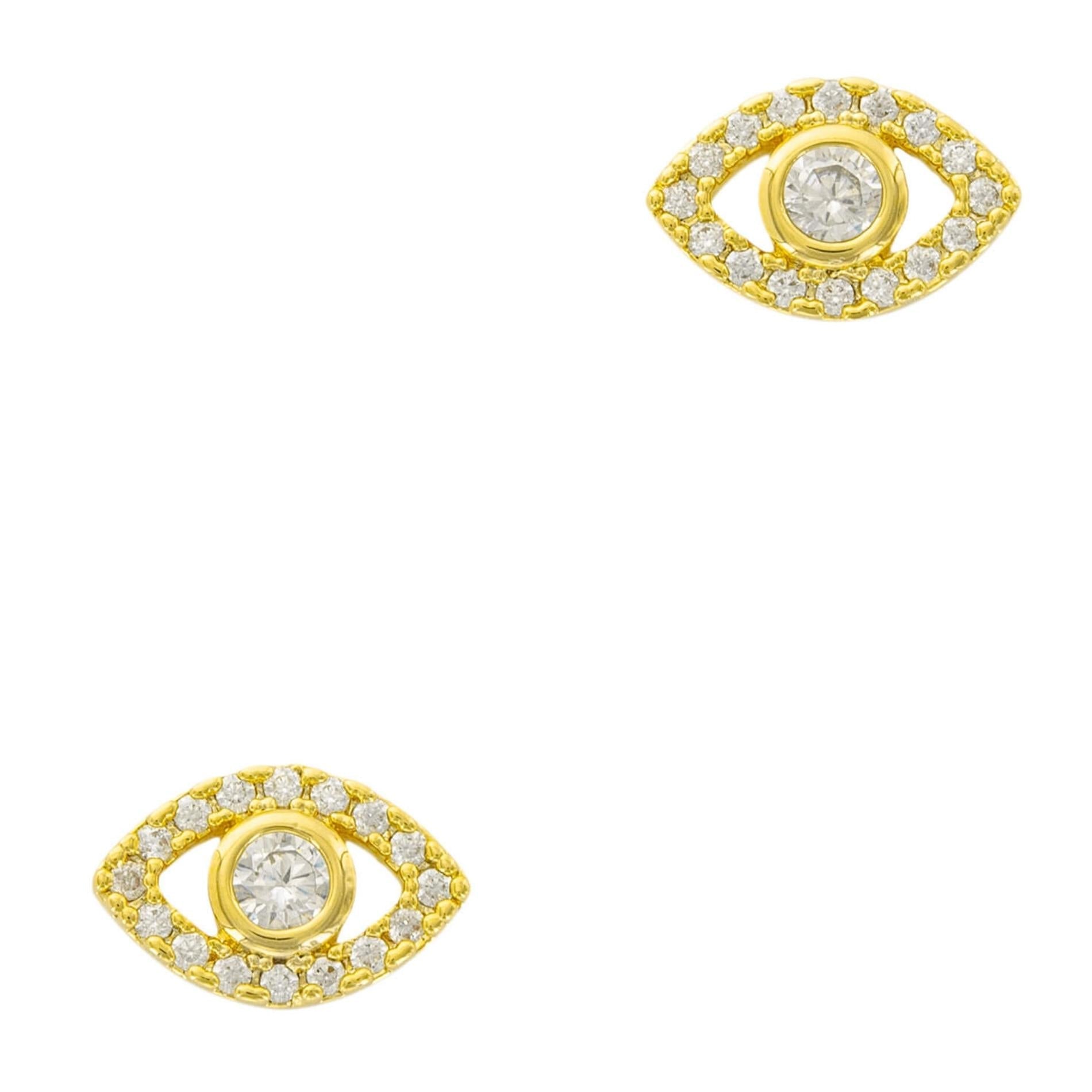 Arete ojo turco zircones SOPHIE CROWN