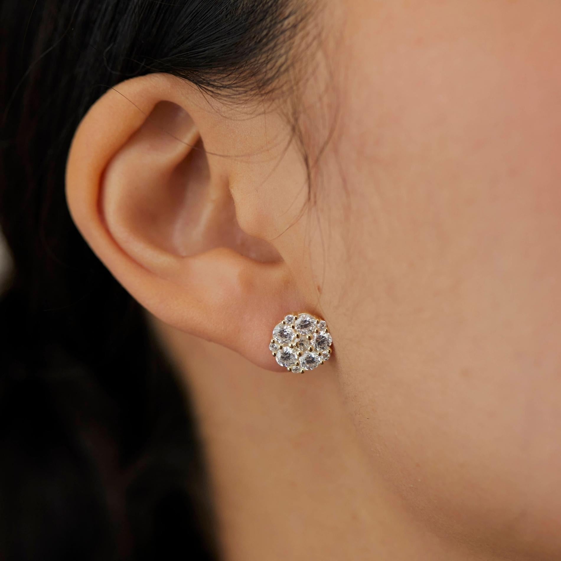 Arete redondo gold SOPHIE CROWN