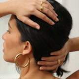 Argolla Chubby Gloss Large 14k SOPHIE CROWN