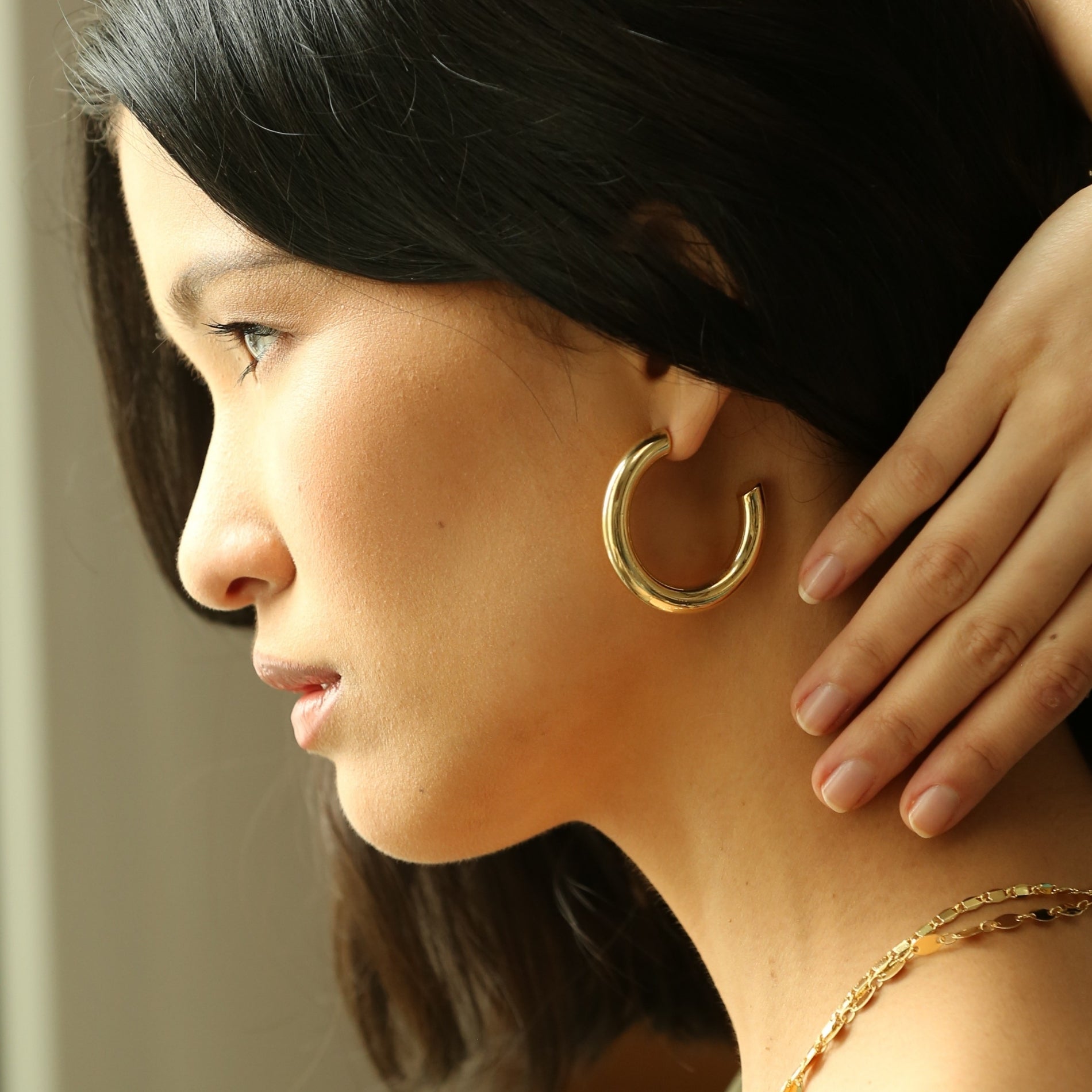 Argolla Chubby Gloss Medium 14k SOPHIE CROWN