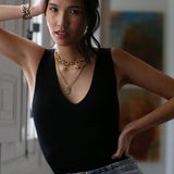 Body Rib Knit Black SOPHIE CROWN