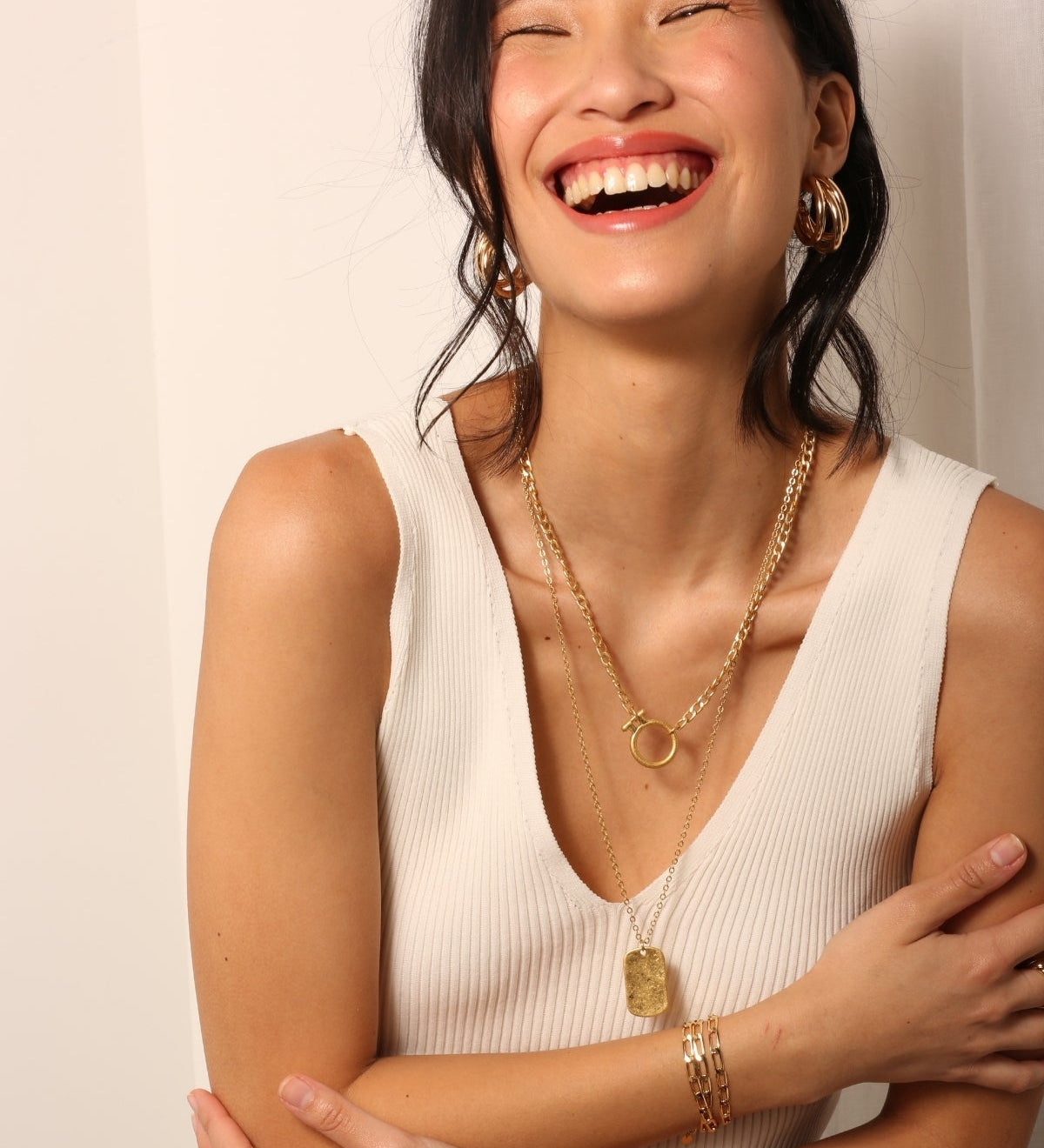 Body Rib Knit Ivory SOPHIE CROWN
