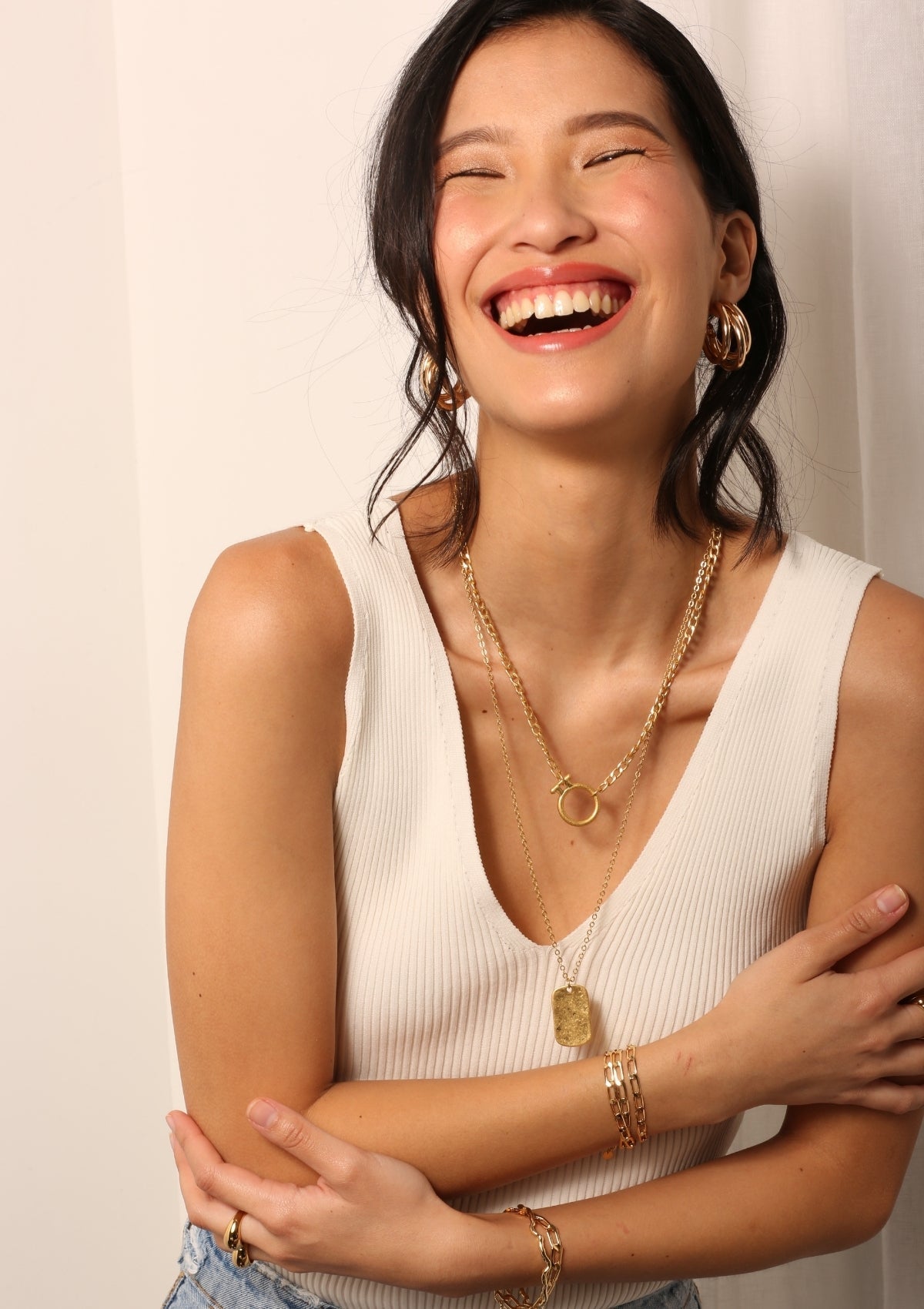 Body Rib Knit Ivory SOPHIE CROWN