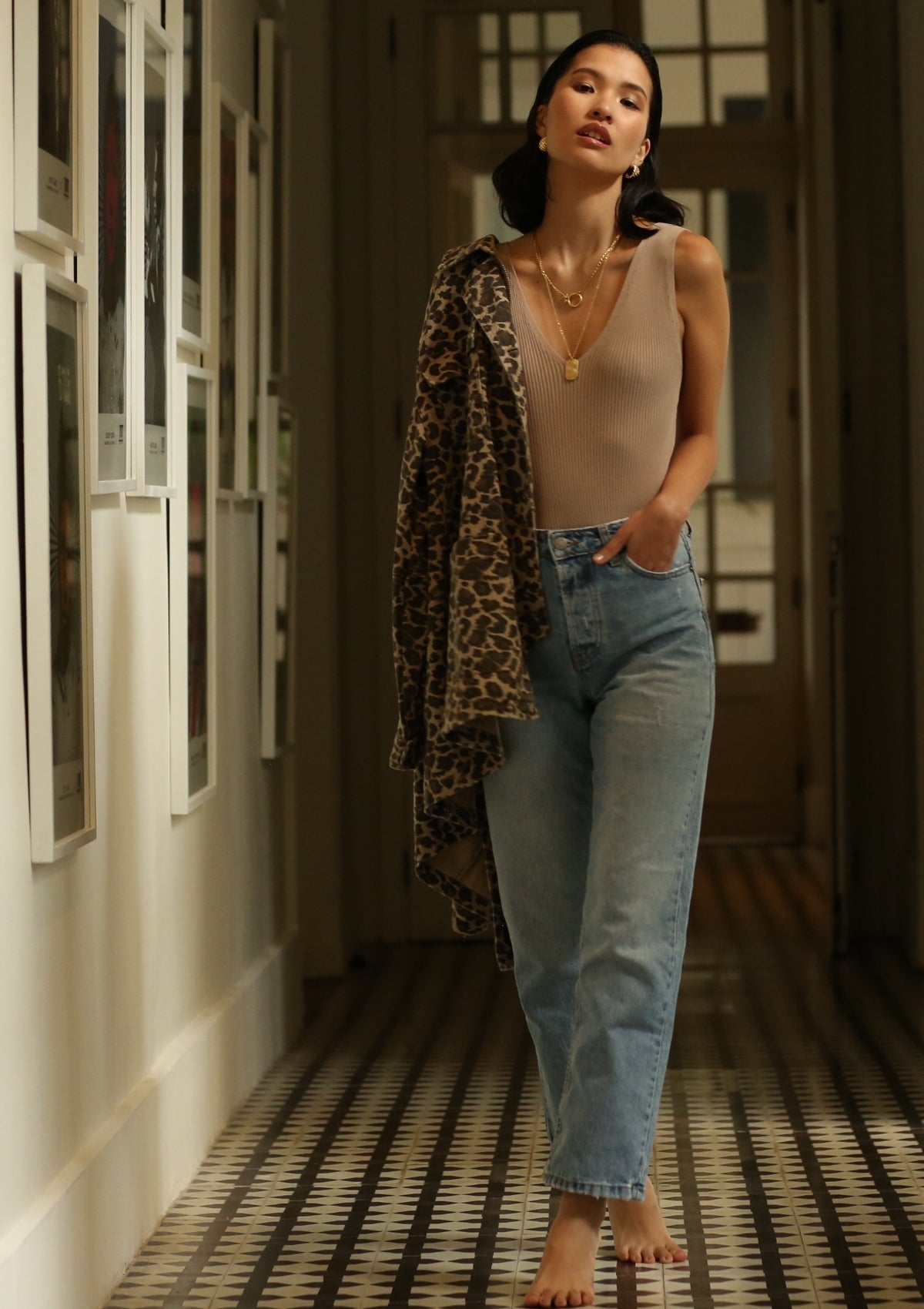 Body Rib Knit Mocha SOPHIE CROWN