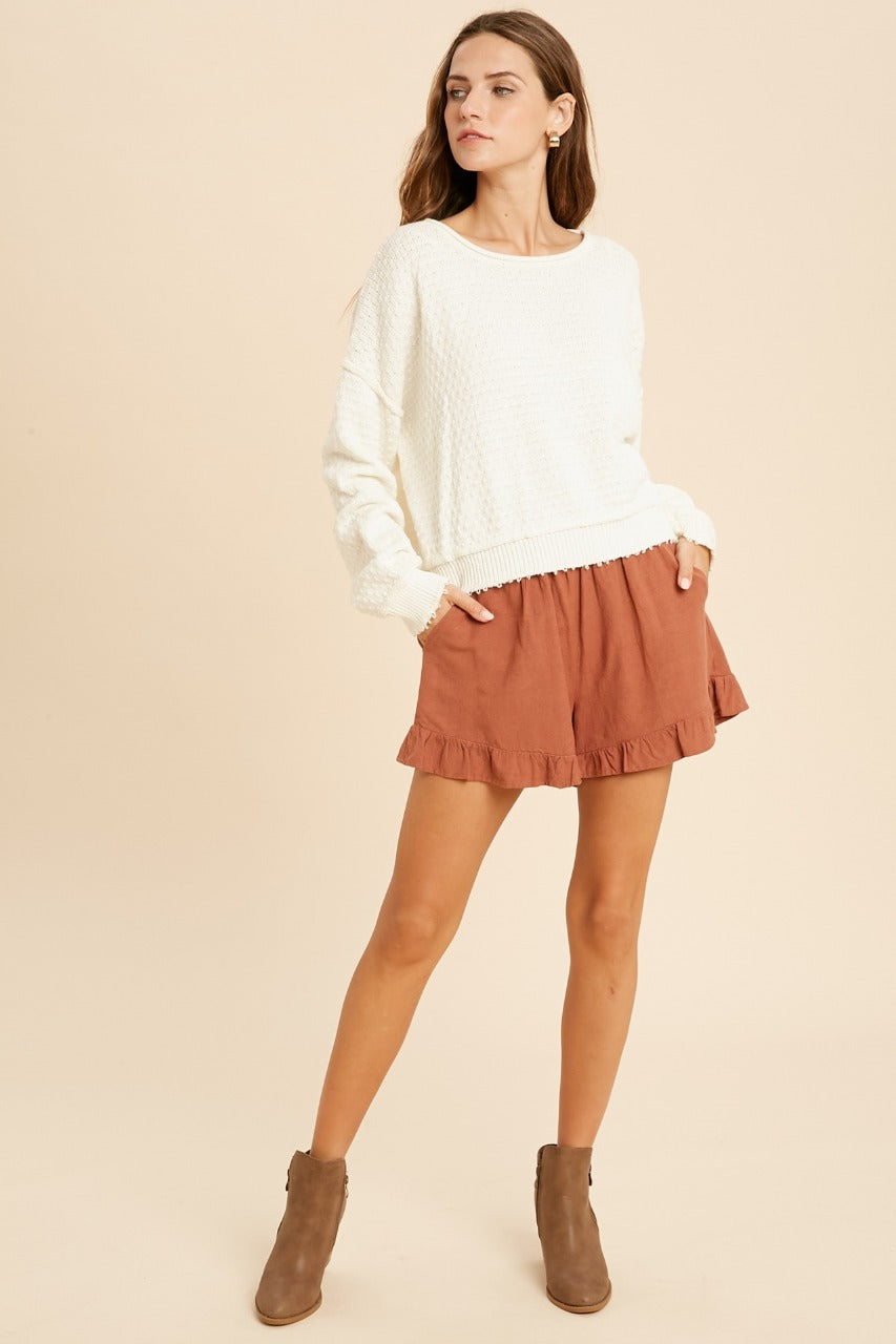 CHOMPA PUNTO IVORY SOPHIE CROWN