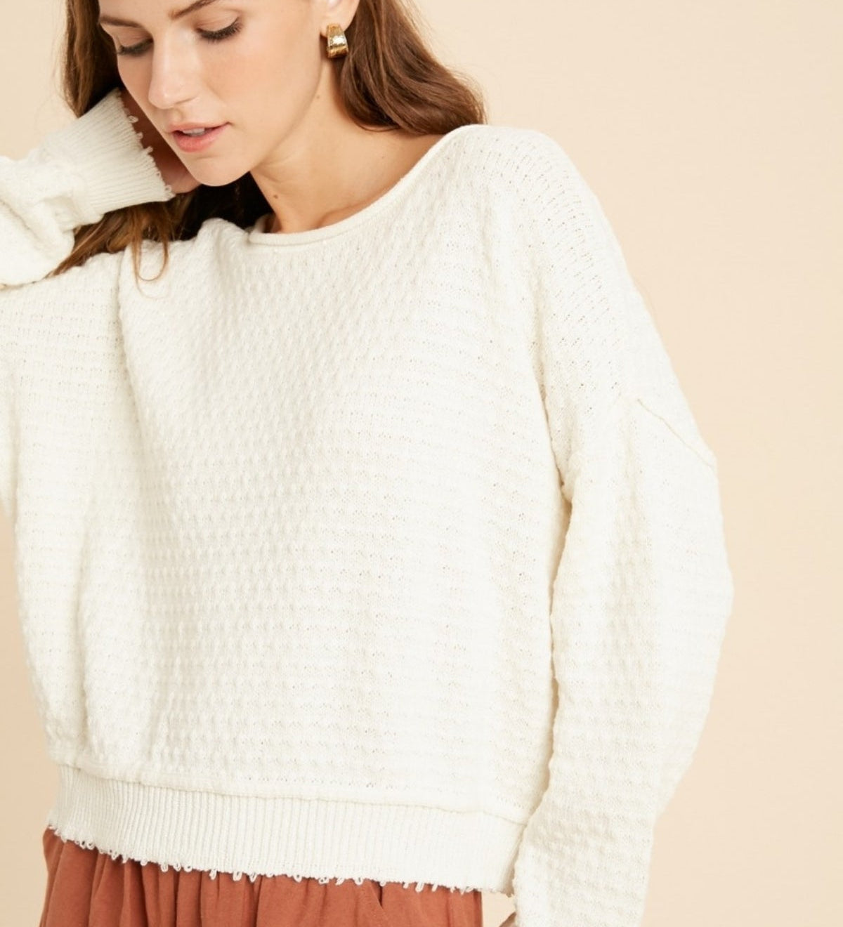 CHOMPA PUNTO IVORY SOPHIE CROWN