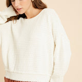 CHOMPA PUNTO IVORY SOPHIE CROWN