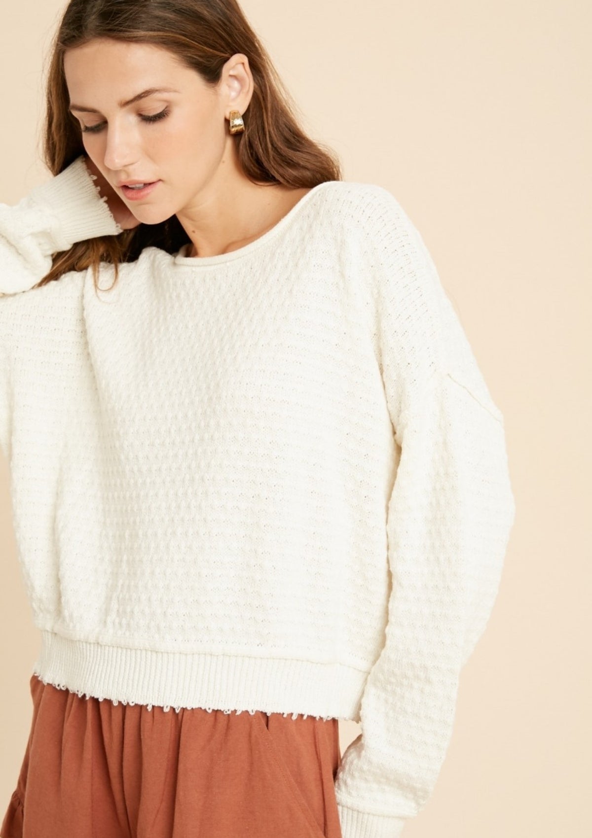 CHOMPA PUNTO IVORY SOPHIE CROWN