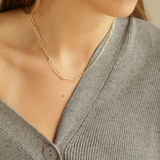 Cadena link doble pasa flecha SOPHIE CROWN