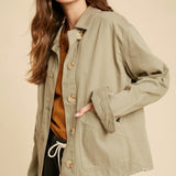 Casaca Canva Summer Olive SOPHIE CROWN