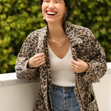 Casaca Canvas Leopardo SOPHIE CROWN