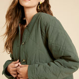 Casaca Puffer Green SOPHIE CROWN