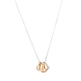 Collar 3 heart rose gold silver SOPHIE CROWN