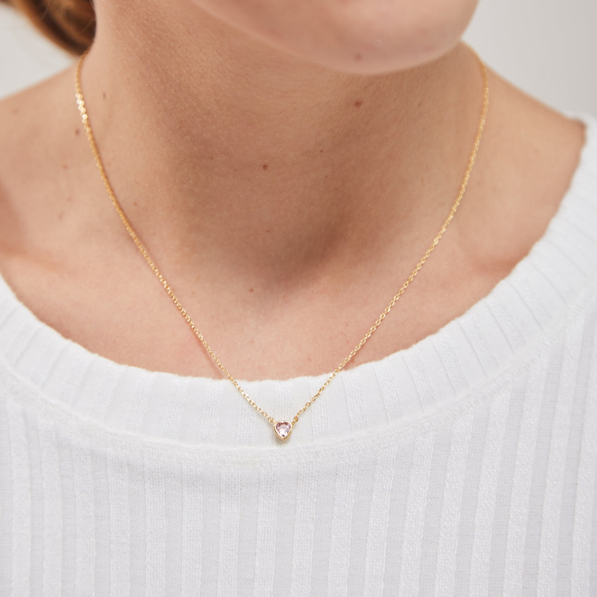 Collar Mini Heart Cristal Pink SOPHIE CROWN