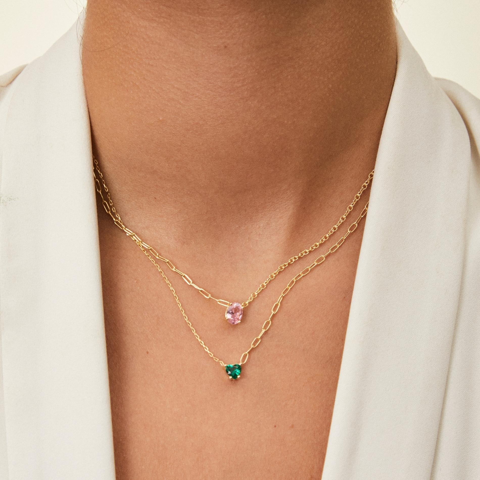 Collar Mini Heart Esmeralda SOPHIE CROWN