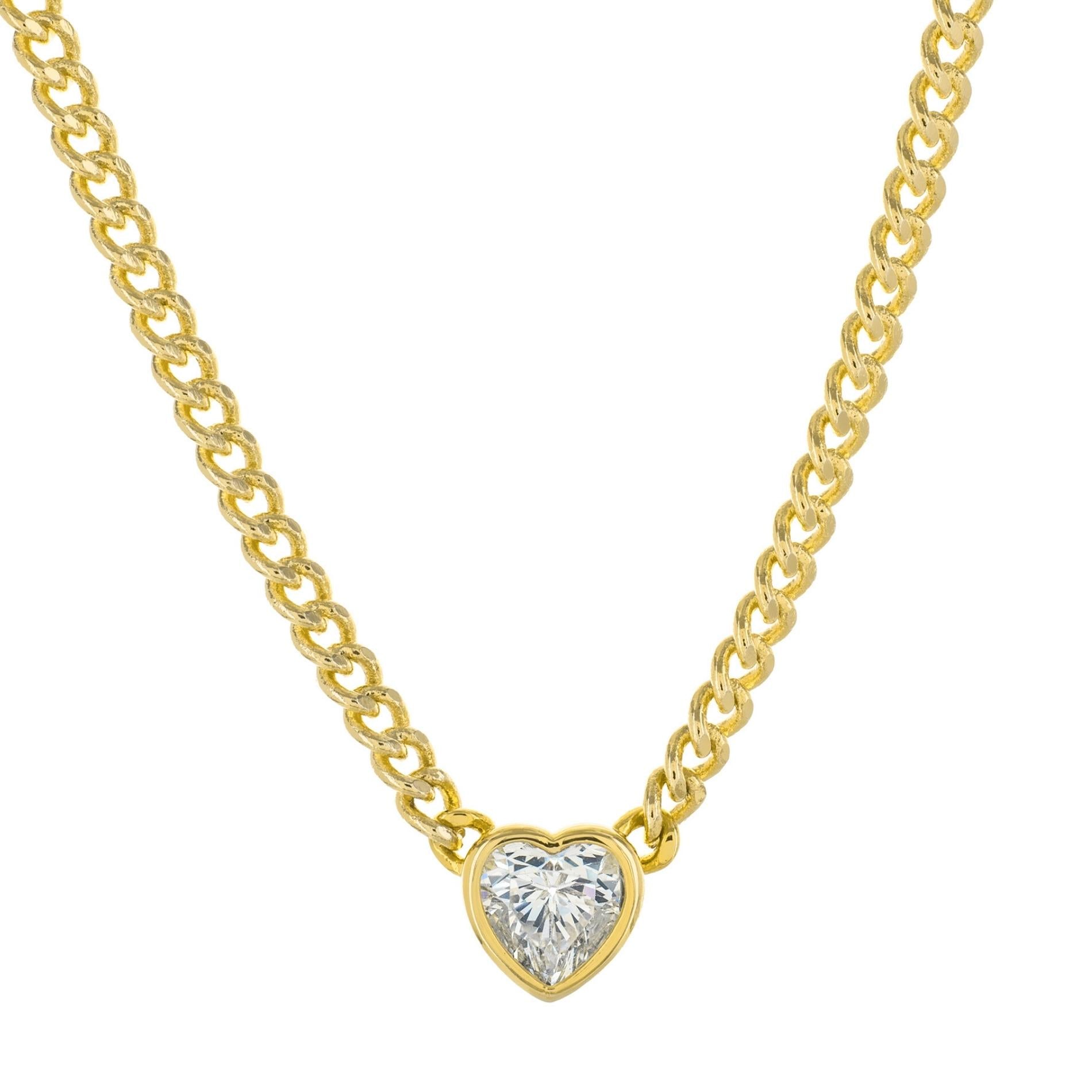 Collar chunky heart SOPHIE CROWN