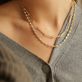 Collar doble Link Cristal SOPHIE CROWN