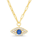 Collar ojo turco cadena clip SOPHIE CROWN