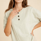 Polo Henley Sage SOPHIE CROWN