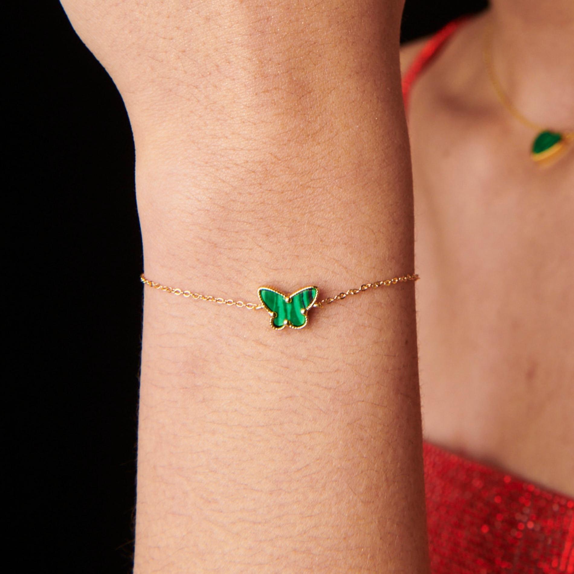 Pulsera Dafne malaquite SOPHIE CROWN