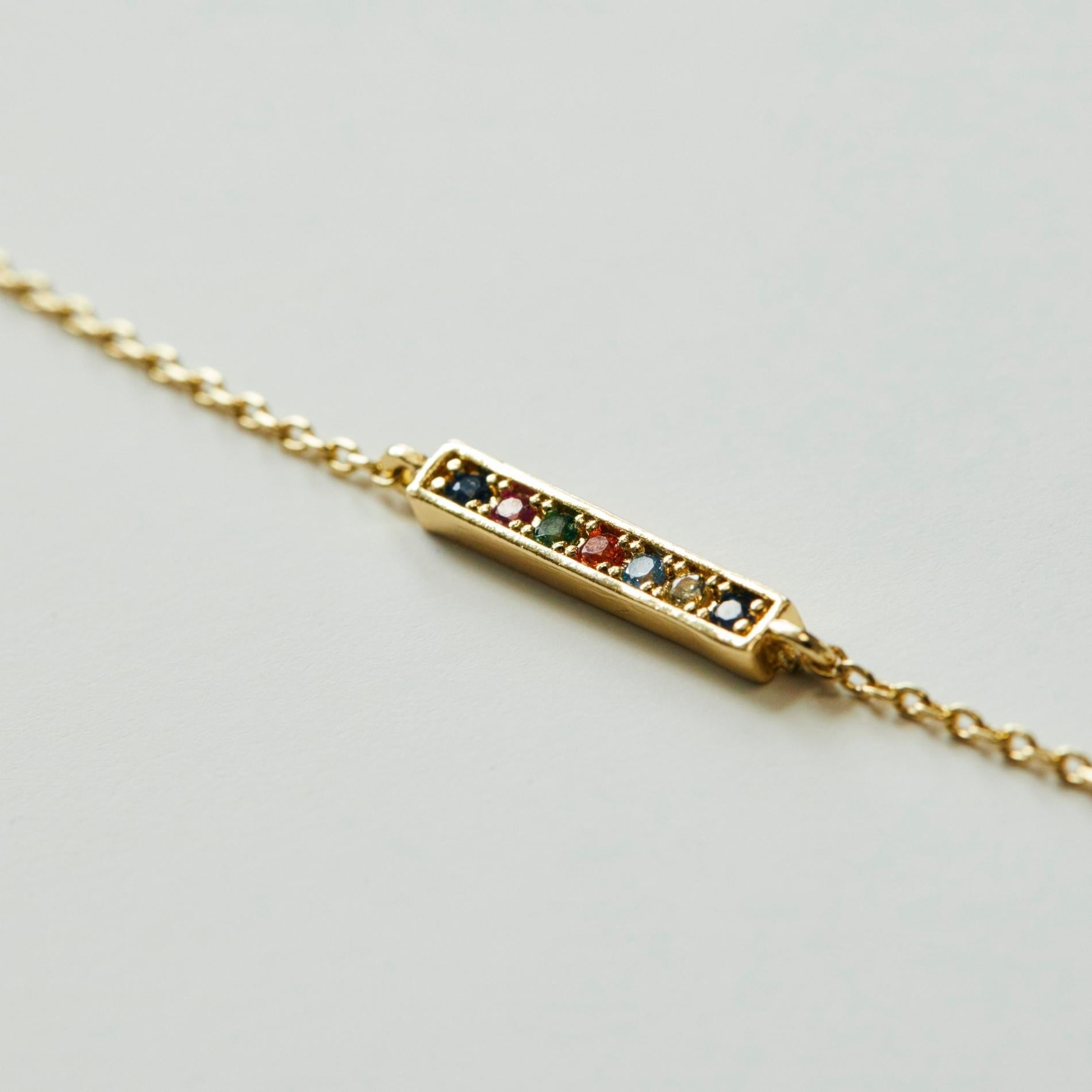 Pulsera barra rainbow SOPHIE CROWN