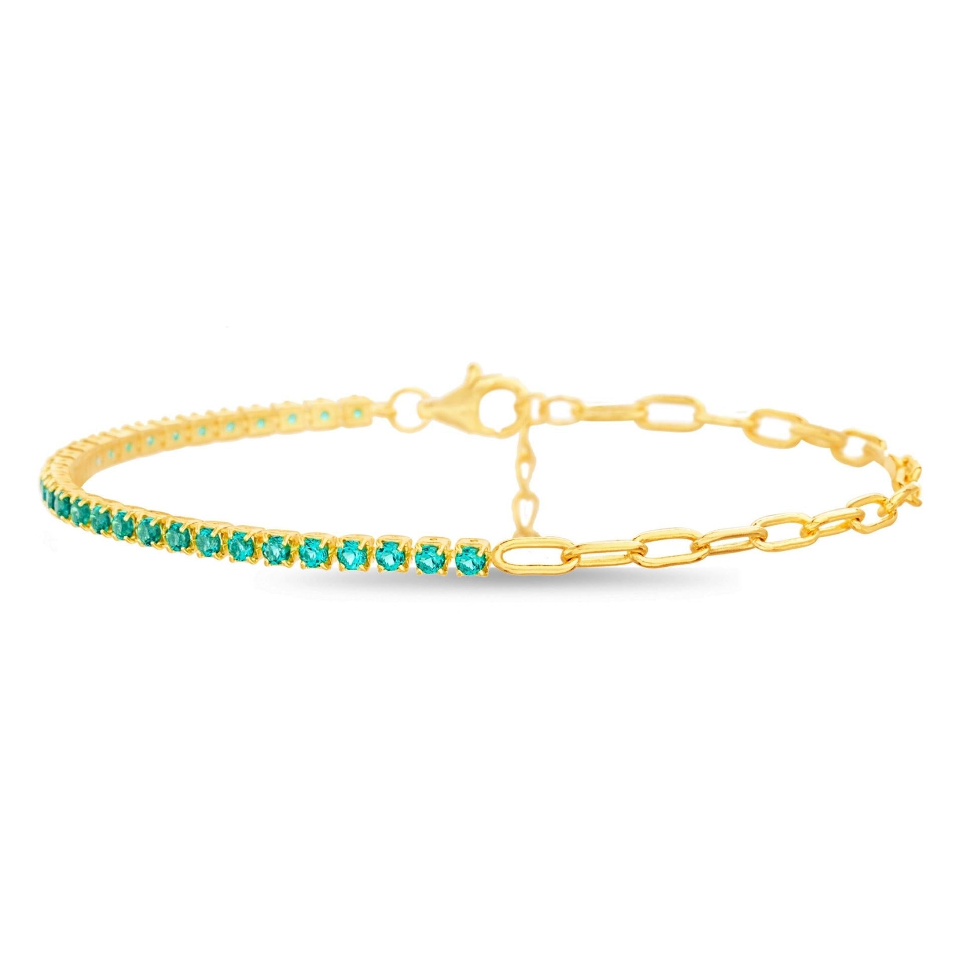 Pulsera cristales turquesa SOPHIE CROWN