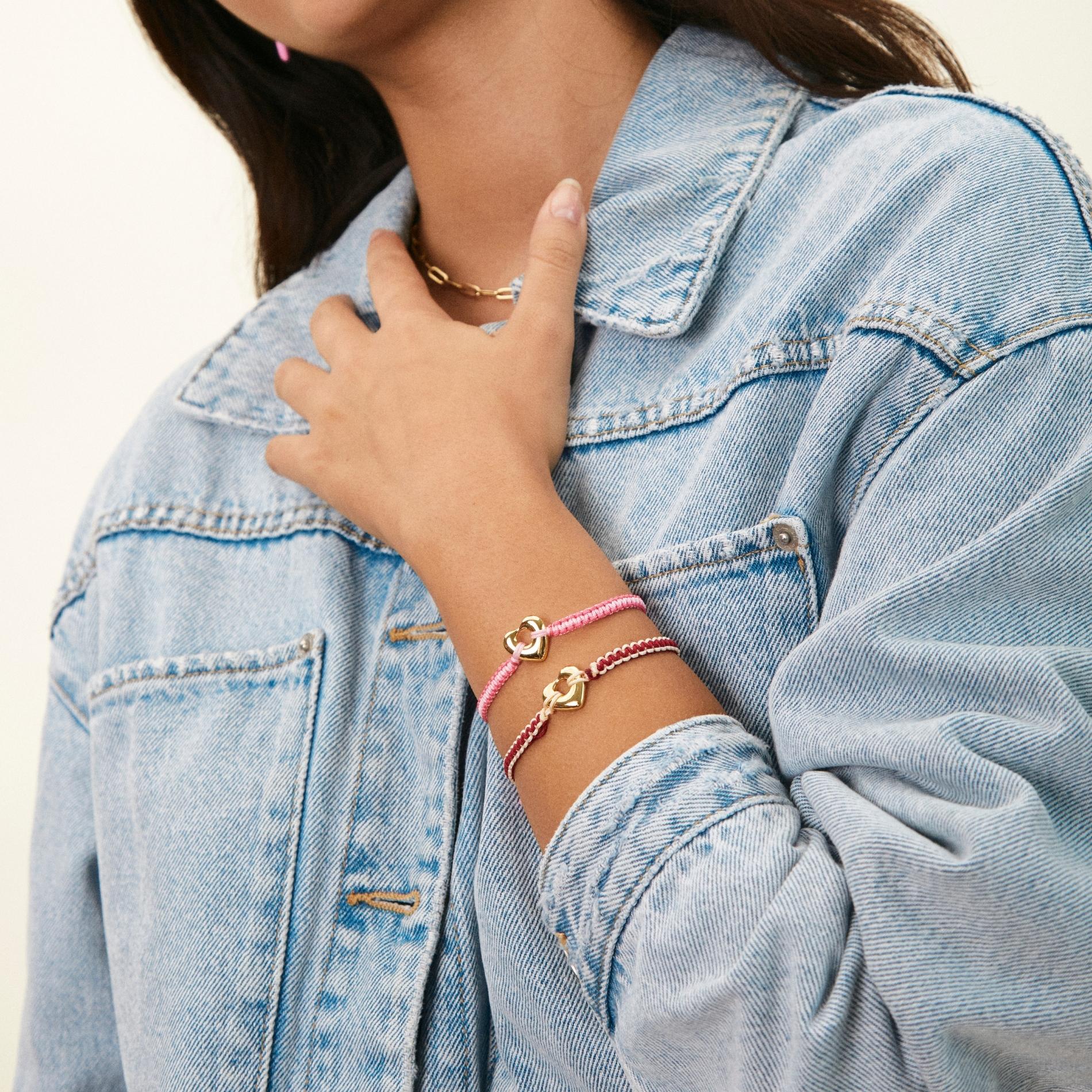 Pulsera tejida heart SOPHIE CROWN