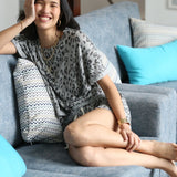 SET KNIT LEOPARDO SOPHIE CROWN